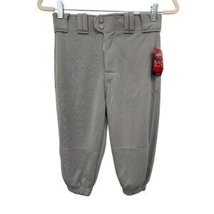 Rawlings Knicker Baseball Pant Youth Large Pro Dri Gray Polyester Athleisure NEW